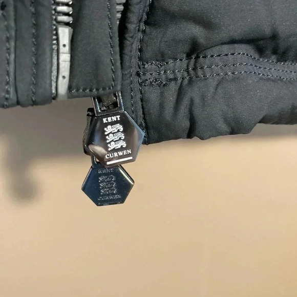 NWOT Kent and  Curwen David Beckham grey duck down hooded puffer - Picture 2 of 8